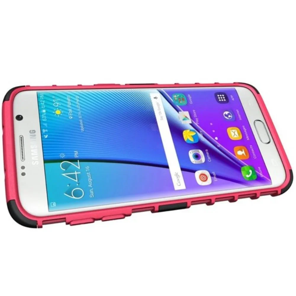 NEW SAMSUNG GALAXY S7 EDGE DUAL CASE & STAND FREE GIFT